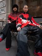 Nike Sportswear Välikausitakki 'STREET'  punainen / musta / valkoinen