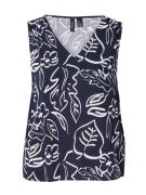 VERO MODA Pusero 'VMEASY JOY'  laivastonsininen / valkoinen