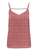 ONLY Toppi 'ONLNOVA LIFE PARIS'  beige / tummanpunainen