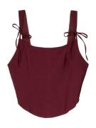 Bershka Toppi  burgundin punainen