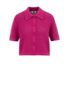 WE Fashion Neuletakki  tumma pinkki