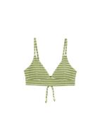 WE Fashion Bikinitoppi  limetti / valkoinen
