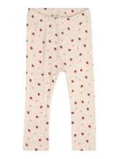 NAME IT Leggingsit 'NBFDAB'  beige / tummanpunainen / musta