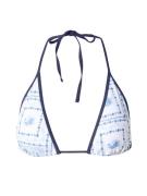 HOLLISTER Bikinitoppi  laivastonsininen / vaaleansininen / valkoinen