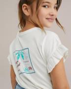 WE Fashion Paita  vesi / vaaleanpunainen / offwhite