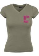 Merchcode Paita 'Waiting For Friday'  khaki / tumma pinkki