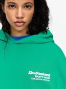 Pull&Bear Collegepaita  vihreä / valkoinen
