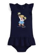 Polo Ralph Lauren Mekko  marine / vaaleansininen / ruskea / keltainen