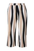 Ulla Popken Housut  beige / musta / valkoinen