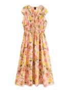 Lindex Mekko 'Elsa'  keltainen / oliivi / roosa / valkoinen