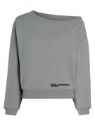 KARL LAGERFELD JEANS Collegepaita  harmaa / musta