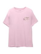 Pull&Bear Paita  tummanruskea / roosa / valkoinen