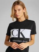 Calvin Klein Jeans Mekko  musta / valkoinen