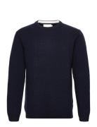 Cfkarl Crew Neck Bounty Knit Navy Casual Friday