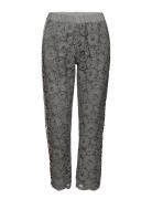Pants W. Lace And Leopard Stribe Grey Coster Copenhagen