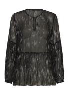 Blur Frej Blouse Black Bruuns Bazaar