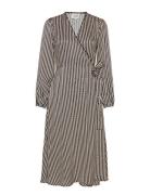 Ed Ls Wrap Dress Black Second Female