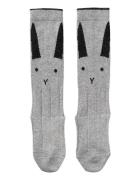 Sofia Cotton Knee Socks - 2 Pack Grey Liewood