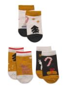 Silas Cotton Socks 3-Pack Patterned Liewood