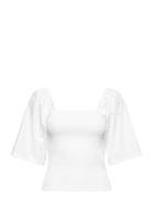 Joshagz Ss Blouse White Gestuz