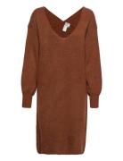 Yasemmy Ls Midi Knit Dress - Pb Brown YAS