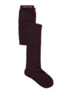 Cotton Socks - Anti-Slip Purple Melton