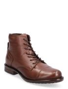 Biadanelle Leather Derby Boot Brown Bianco