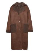 Uria Coat Brown A-View