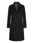 Wool Blend Tailored Coat Black GANT