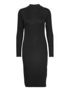 Krown Ls T-Neck Dress Black Modström