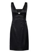Long Mini Length Strap Dress Black IVY OAK