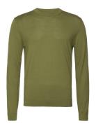 Slhtown Merino Coolmax Knit Crew B Green Selected Homme