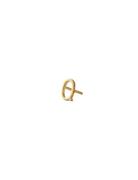 Earring Studs Archetypes, Gold, A-Z Gold Design Letters