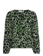 Vifini V-Neck L/S Top/Su - Noos Green Vila