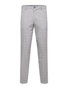 Slhslim-Liam Lt Grey Chk Trs Flex B Noos Grey Selected Homme