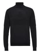 Slhmaine Ls Knit Roll Neck W Noos Black Selected Homme
