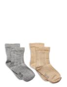 Ankle Sock W. Lurex Grey Minymo