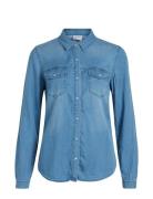 Vibista Denim Shirt-Noos Blue Vila