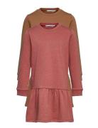 Sweat Dress Ls Pink Minymo