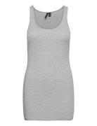 Vmmaxi My Soft Long Tank Top Noos Grey Vero Moda