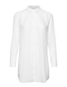 Vilucy Button L/S Tunic - Noos White Vila