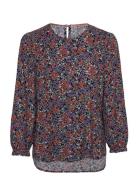 Floral Blouse With 3/4 Sleeves Patterned Esprit Casual
