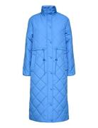 Slffrida Quilted Coat B Blue Selected Femme