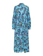 Yastopaz Ls Long Dress S. Blue YAS