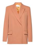 Wool Twill Blazer Beige Calvin Klein