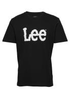 Wobbly Logo Tee Black Lee Jeans