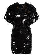 Sequins Mini Dress Black ROTATE Birger Christensen