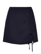 Onlnova Lux May Ruching Skirt Solid Ptm Navy ONLY