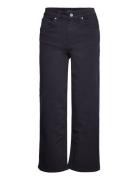 D2. Cropped Wide Color Jeans Black GANT