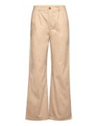 High Waist Pleat Front Beige French Connection